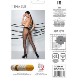 Passion - Tiopen 009 Collant Noir 1/2 20 Den